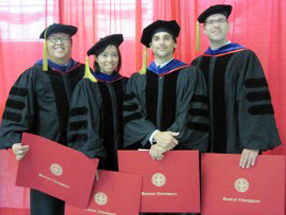 ELLM graduates 2012, from left to right: Albert S. Alday, Marini Sulaeman, Jeffrey Gitto, Thomas Schubert (Photo Credit: www.bu.edu)